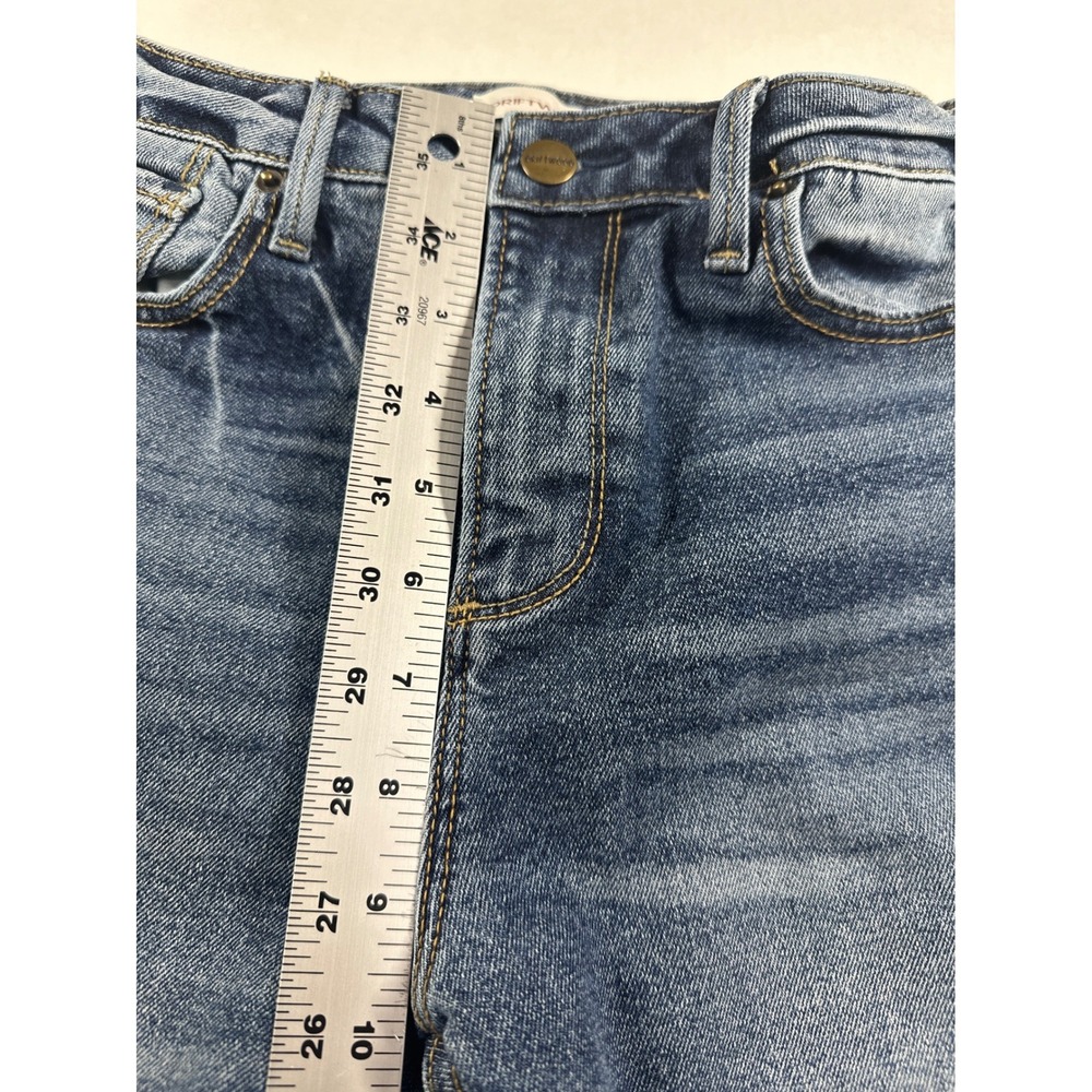 Driftwood Audrey Embroidered Bird Vale Straight Jeans Sz 28 Blue Denim Sundance - Picture 12 of 14